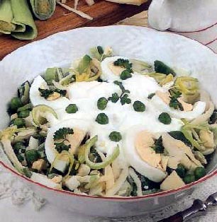 Salata od praziluka i graška