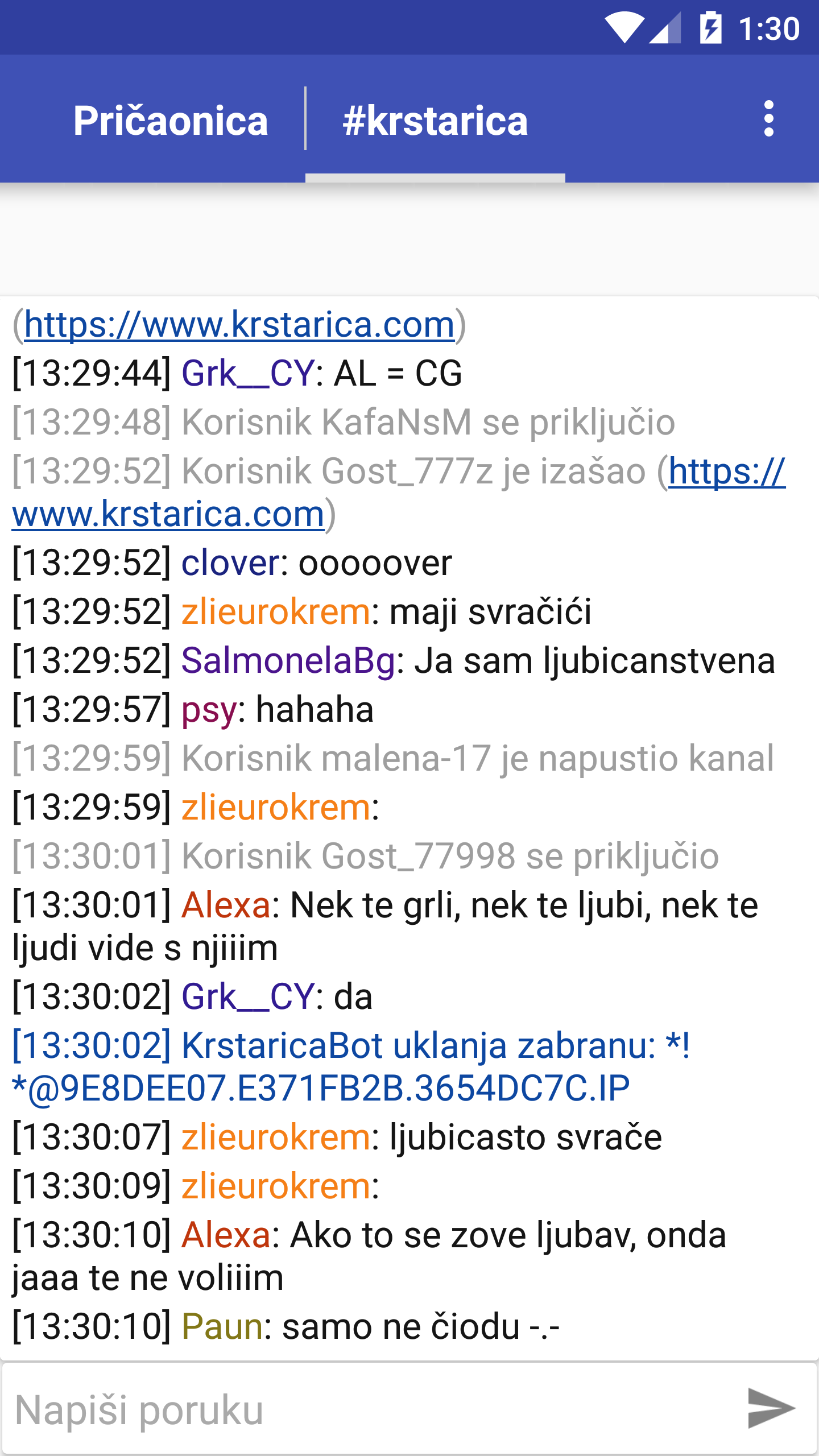 Srbije chat krstarica KRSTARICA CHAT